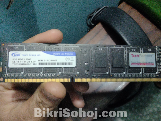 Ddr3 8 gb1600mhz ram